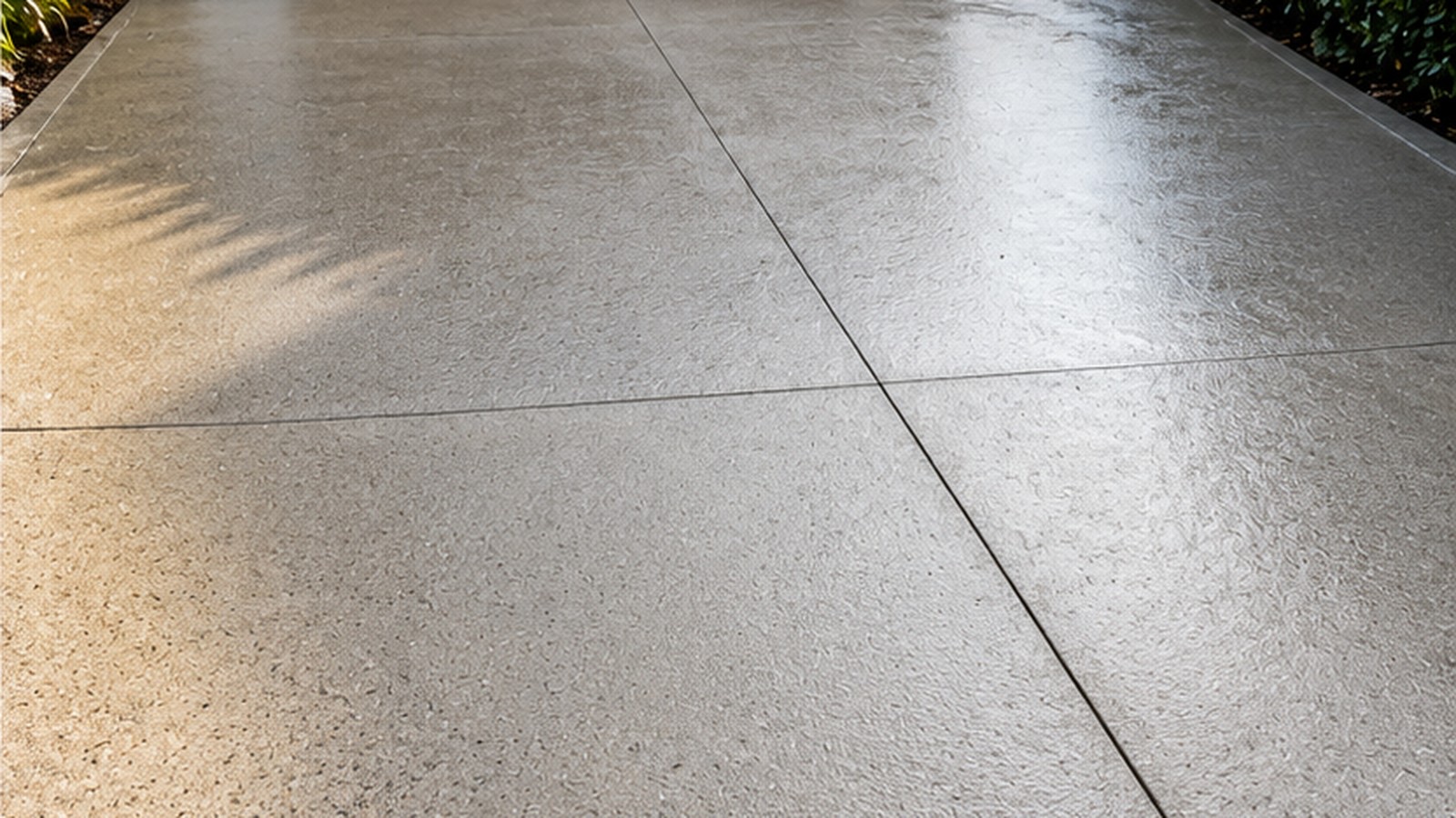 Driveway after waterblasting